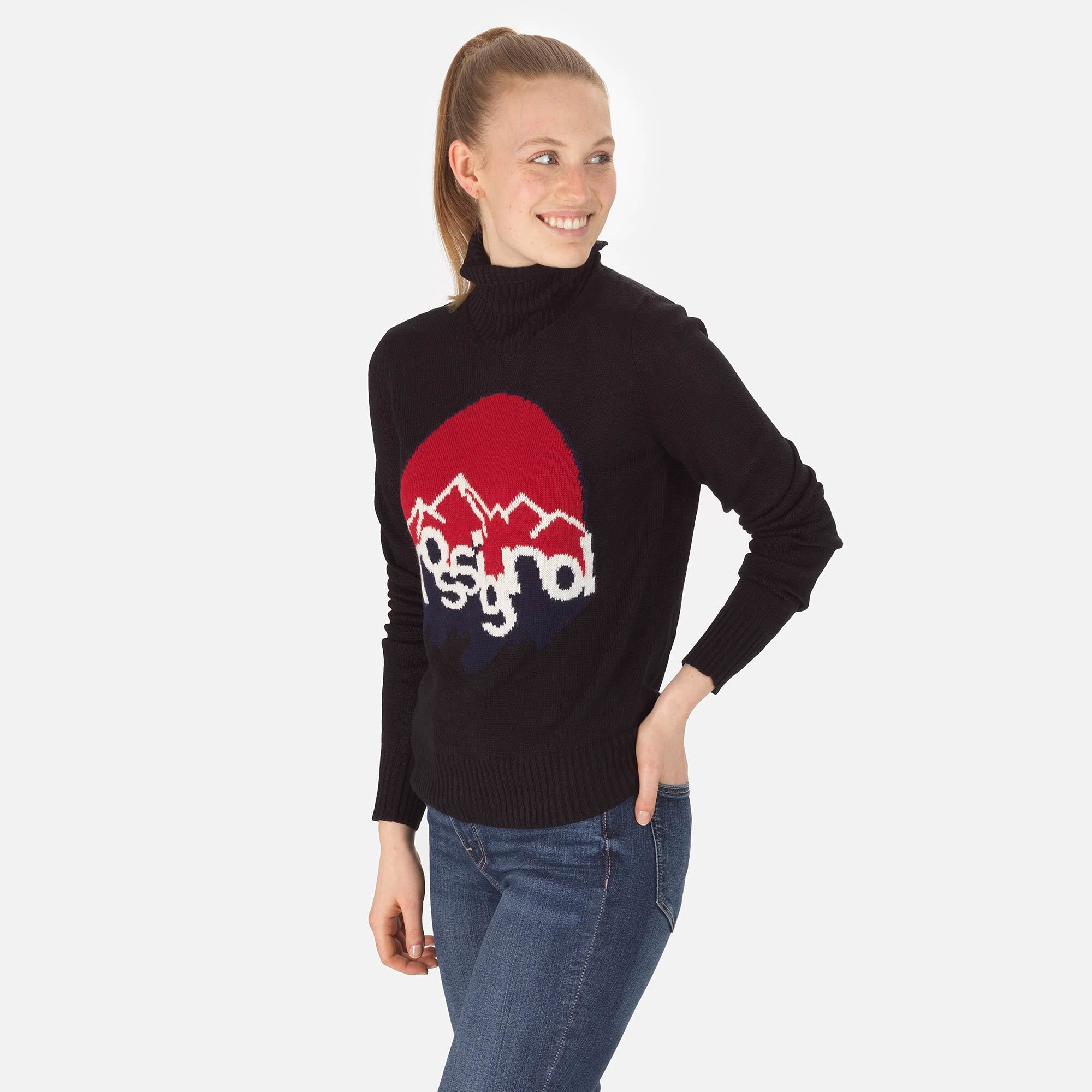 Pull à col roulé en maille Femme