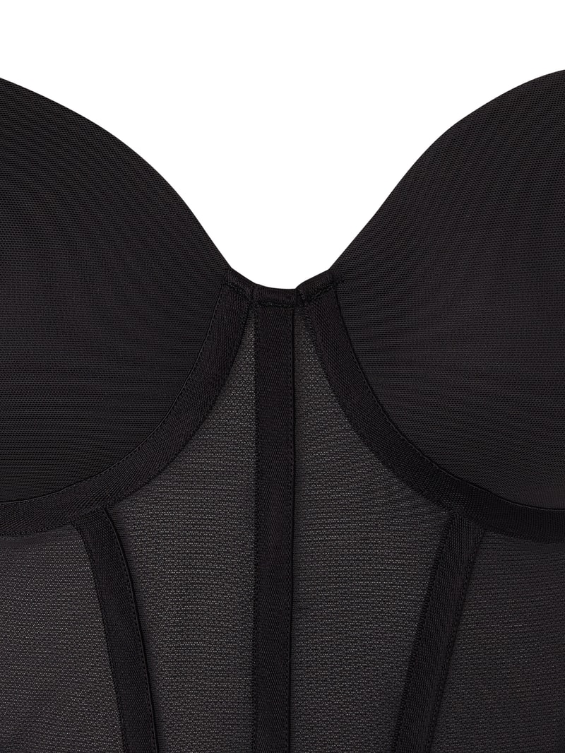 Body aus Mesh in schwarz