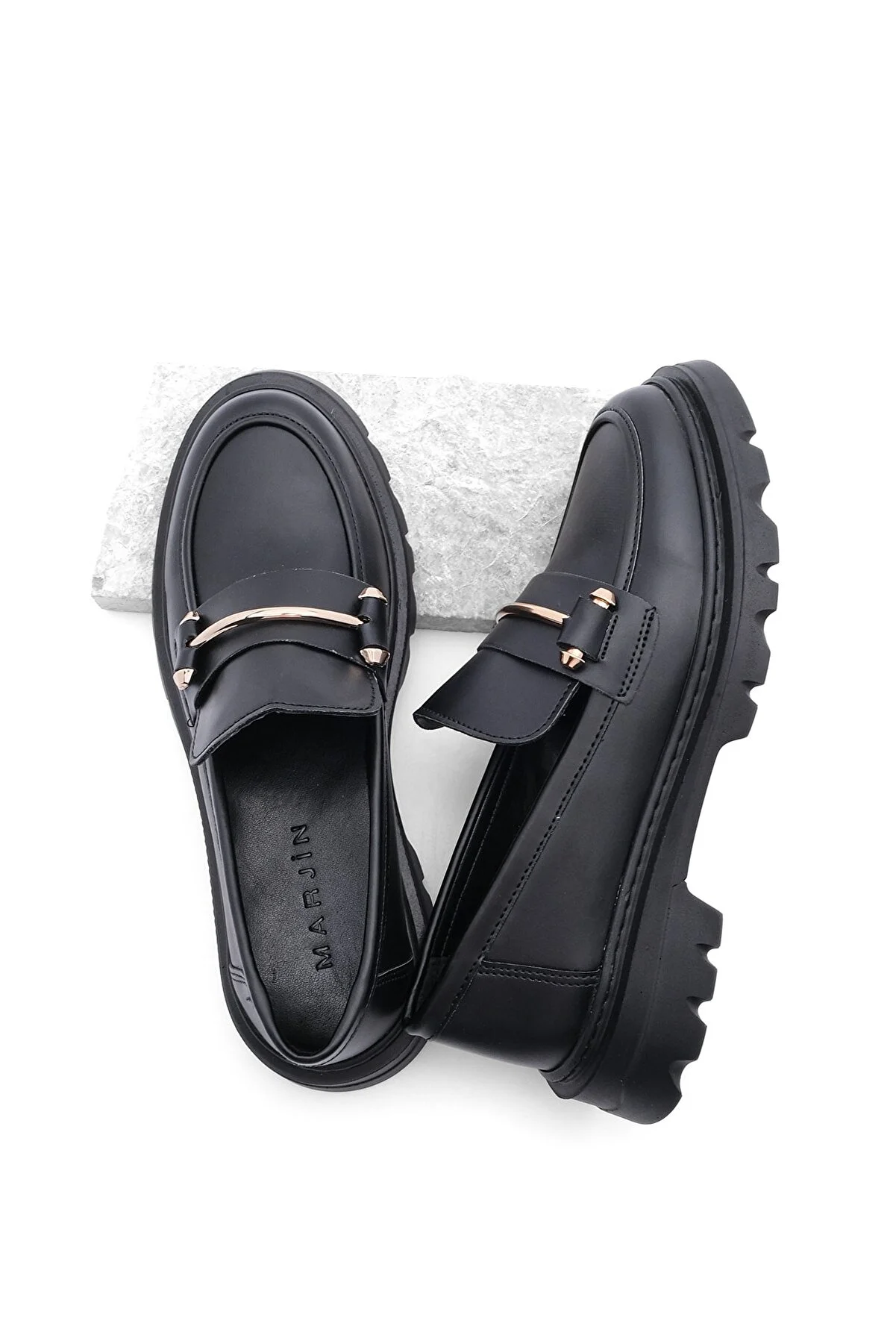 Marjin  Loafer - Schwarz - Flacher Absatz