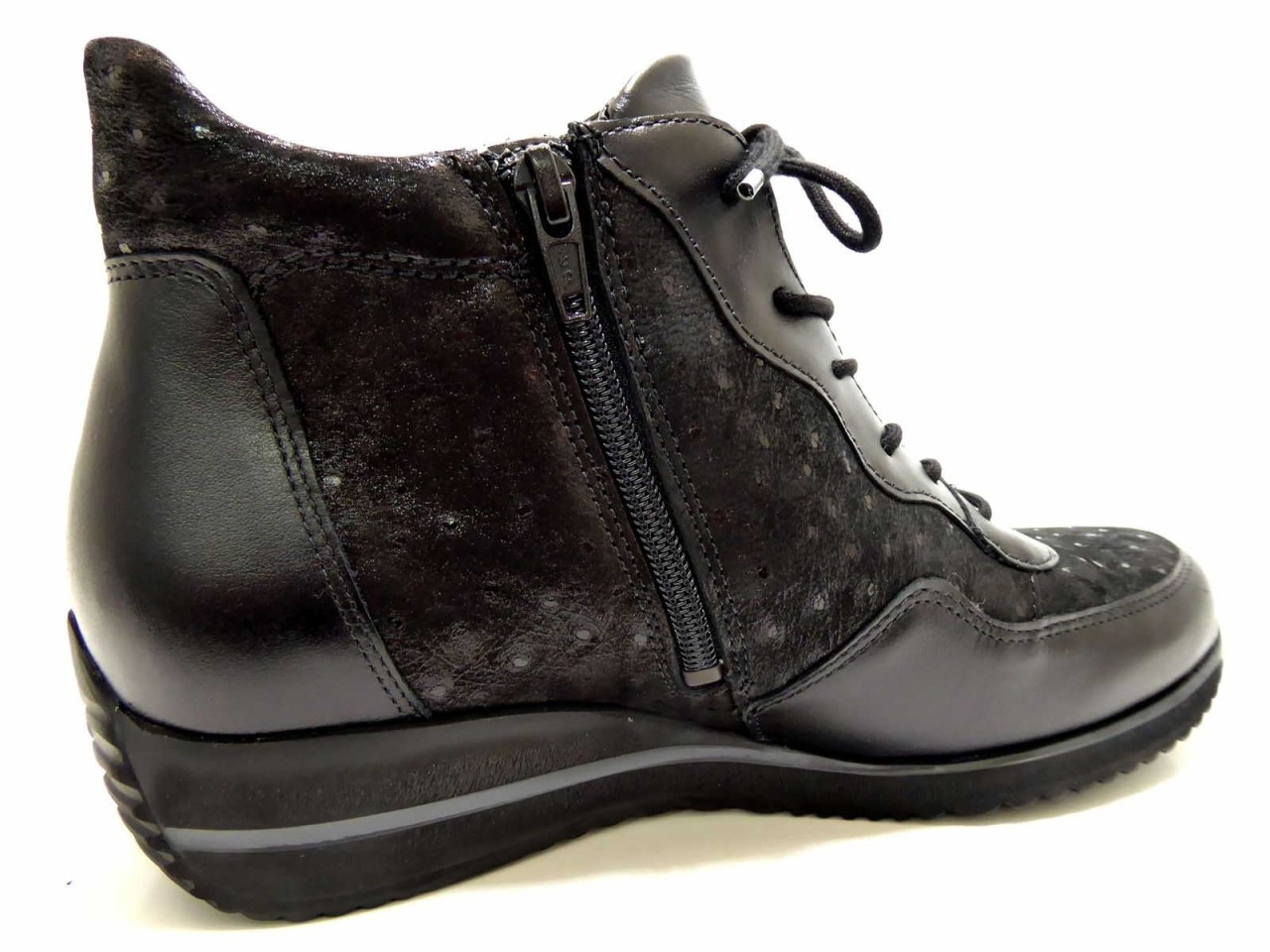 WALDLÄUFER Schnür-Stiefeletten schwarz
