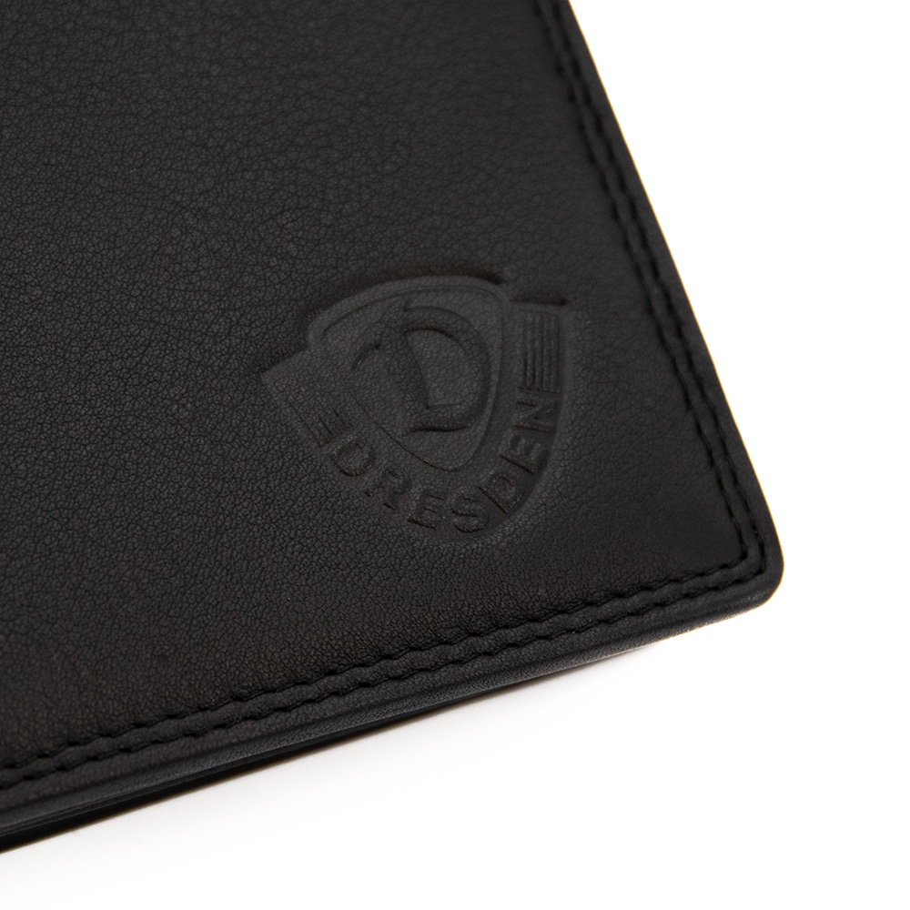 Leder-Geldbörse RFID Logo