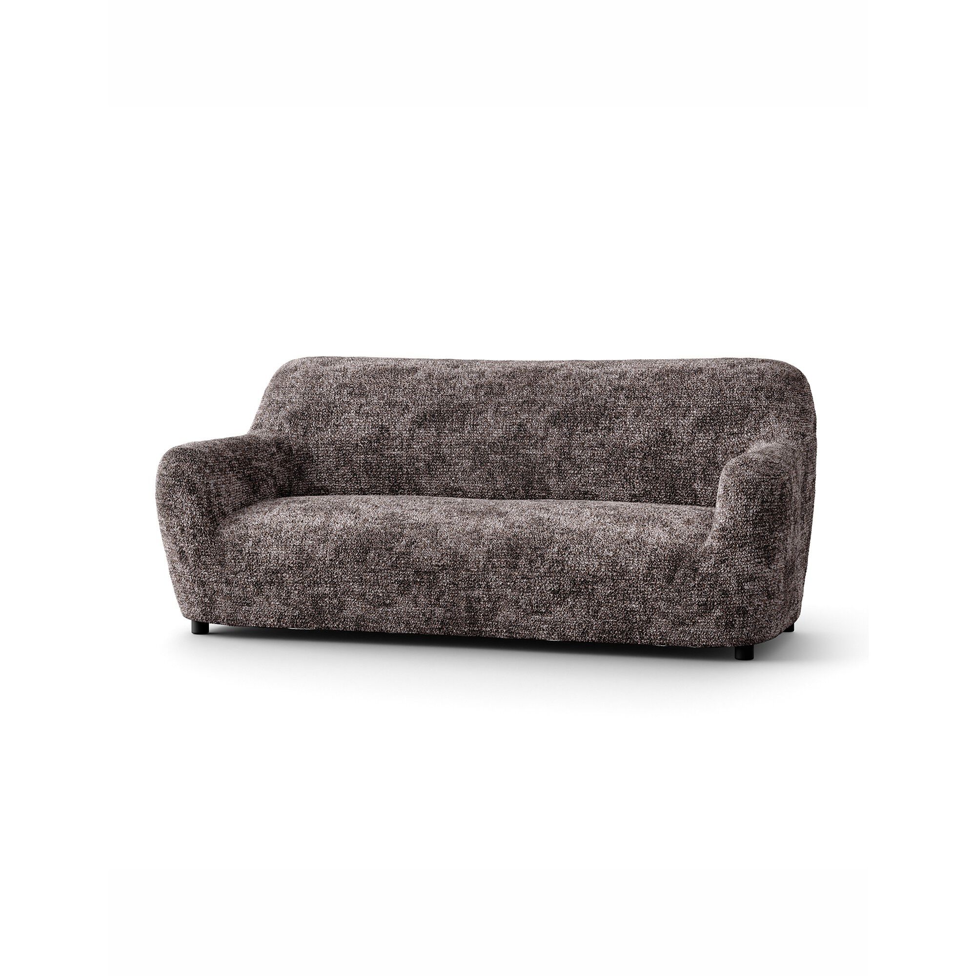 Housse bi-extensible microfibre gaufrée léopard pour fauteuil et canapé