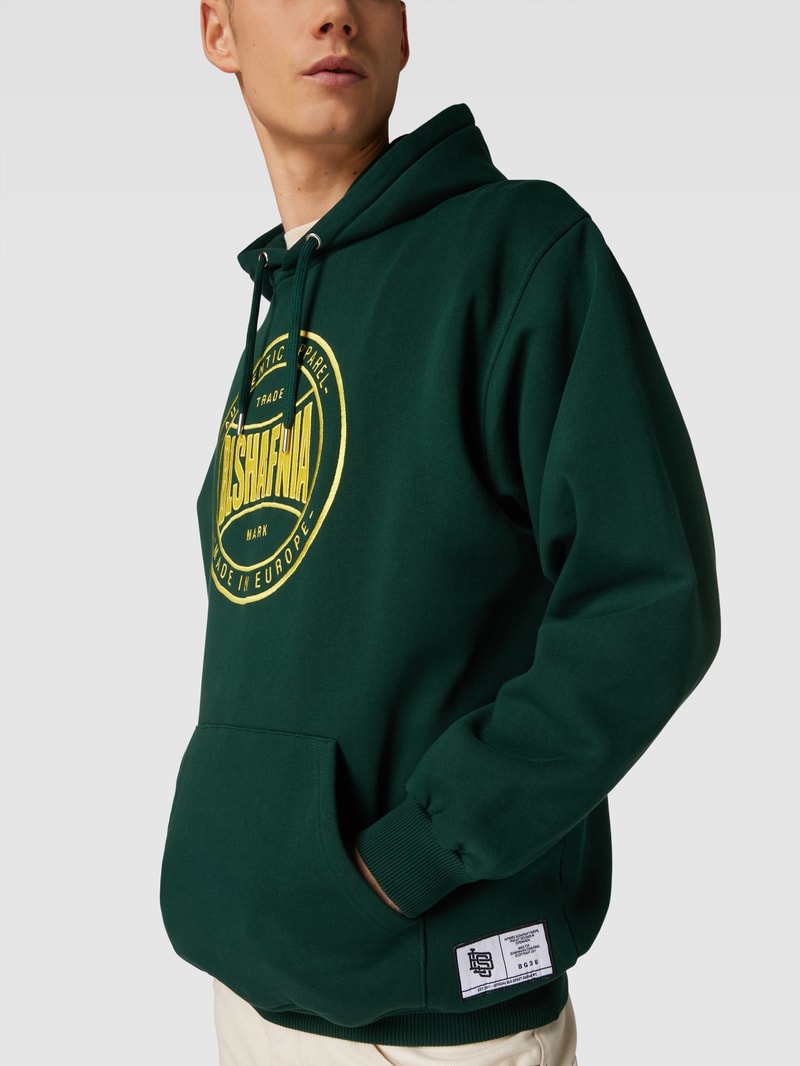 Hoodie mit Känguru-Tasche Modell 'Balboa' in grün