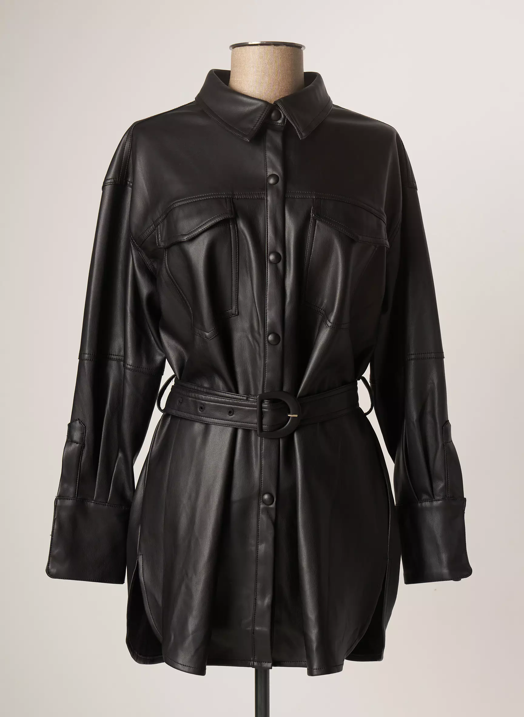 Artlove Vestesimilicuir Femme couleur noir