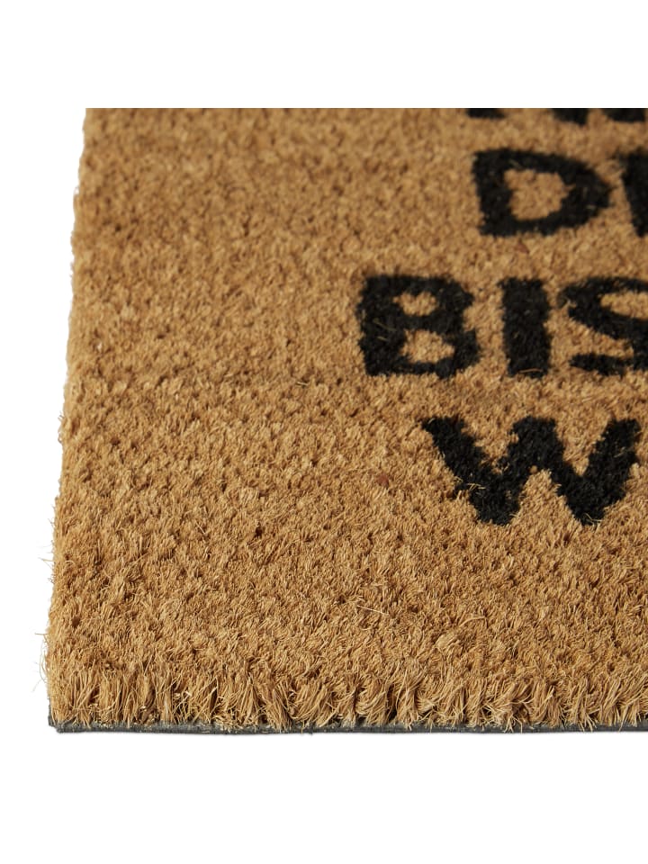 relaxdays Fußmatte König und Königin in Braun - (B)60 x (T)40 cm günstig kaufen onesize
