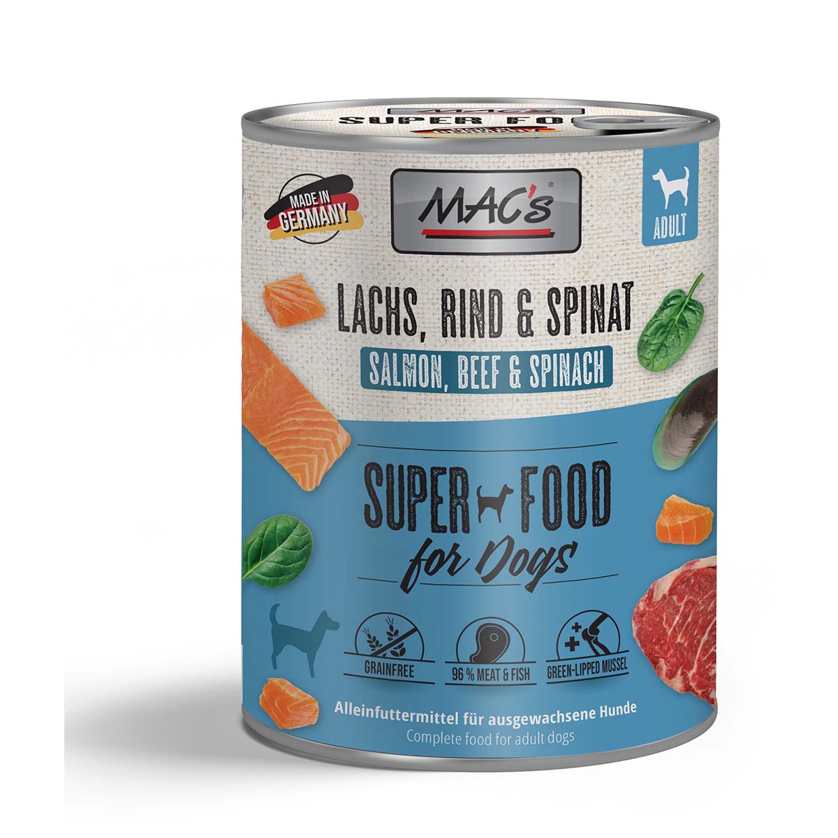 MAC's Dog Lachs, Rind und Spinat günstig kaufen bei ZooRoyal