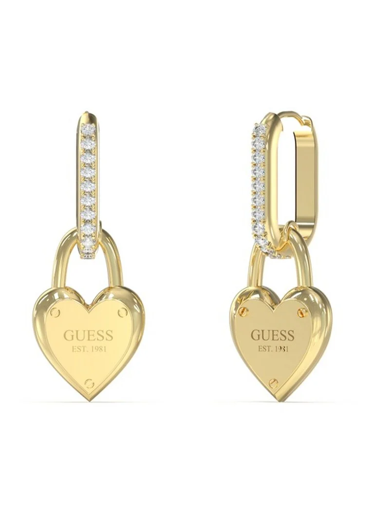 Σκουλαρίκια GUESS με μενταγιόν JUBE04213JWYGT-U