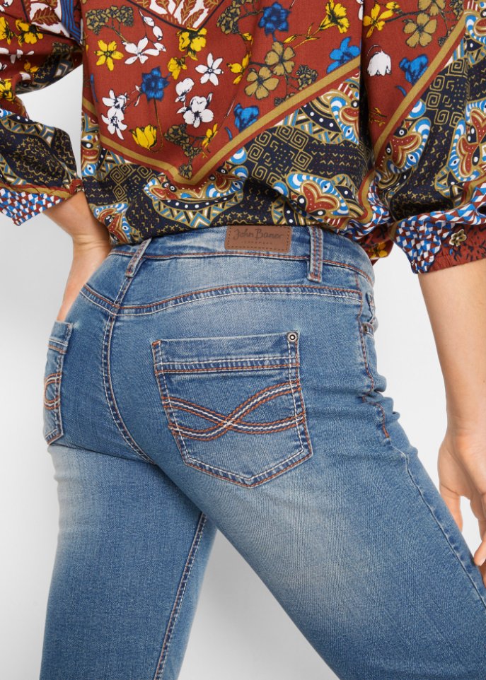 Stretch-Jeans, Straight