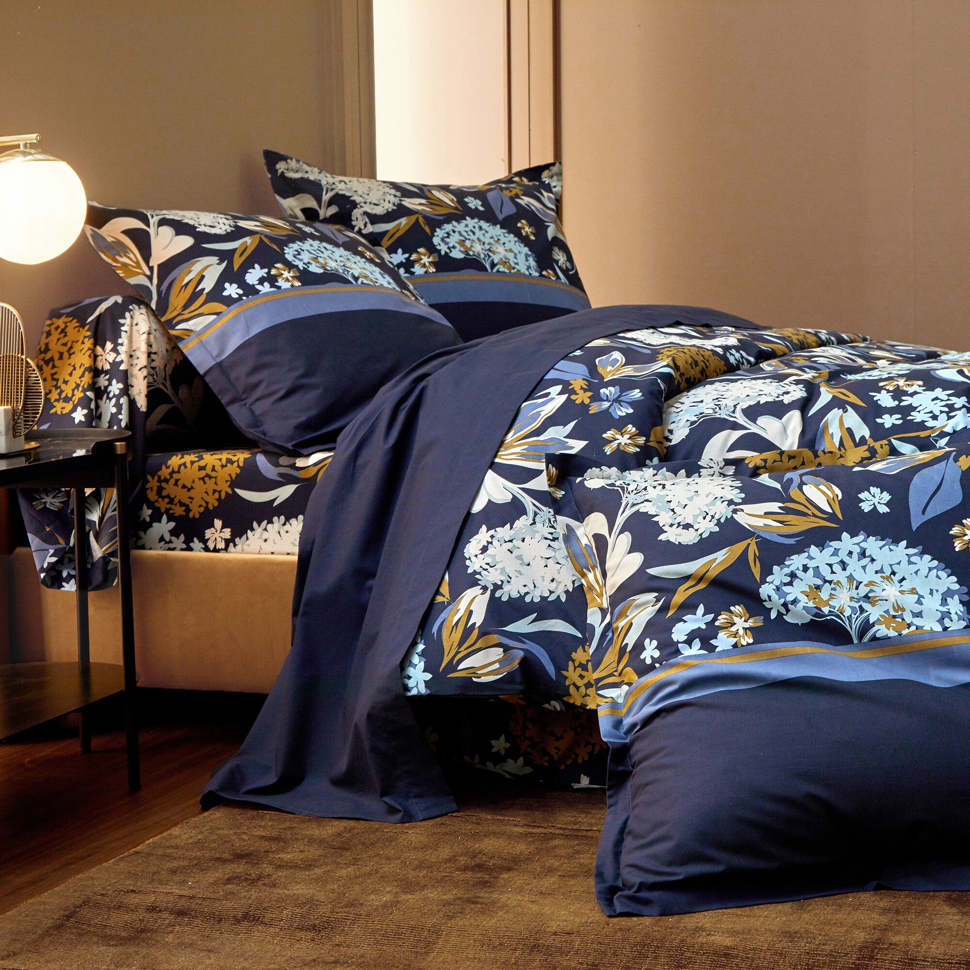 Linge de lit Hortense en coton imprimé fleuri