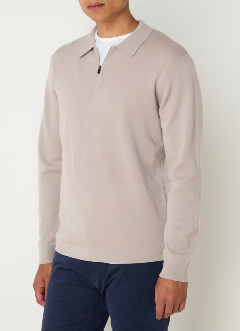 Boggi Milano Polo majica regularnog kroja od vune