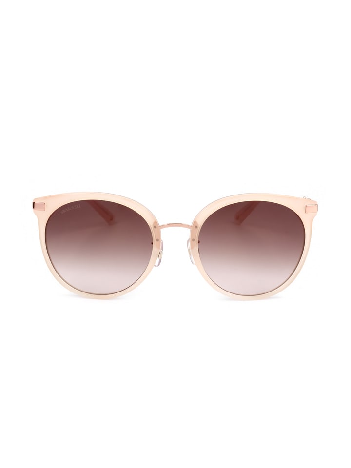 Swarovski Damen-Sonnenbrille in Hellrosa-Roségold/ Braun günstig kaufen 58