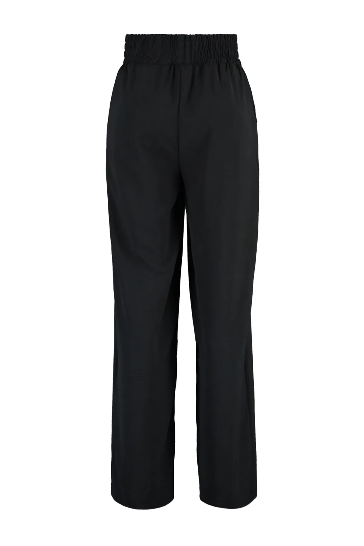 Trendyol Collection  Schwarze Webhose mit weitem Bein und elastischem Bund TWOSS22PL00024