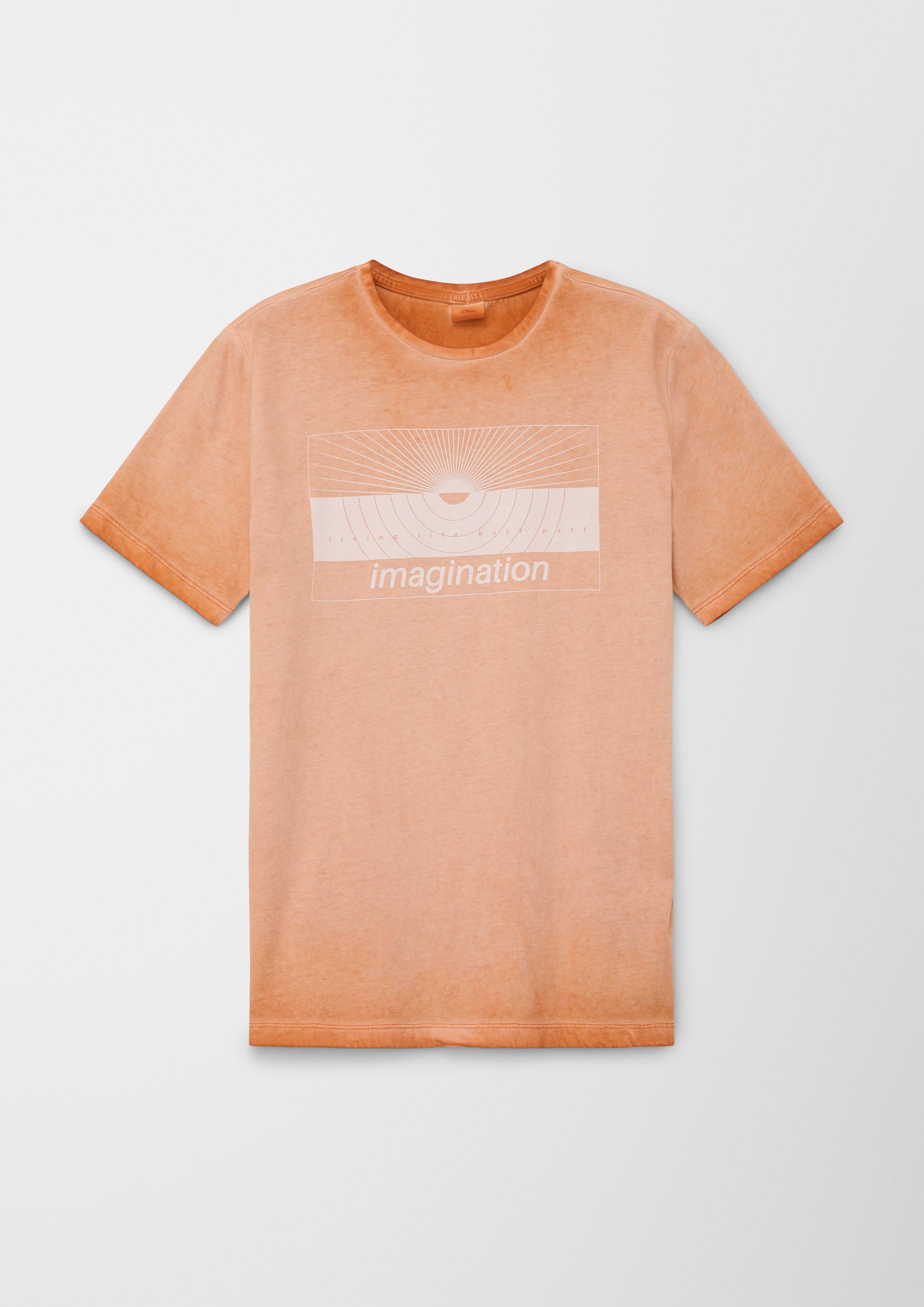 Baumwollshirt mit Garment Dye  2128290-2140