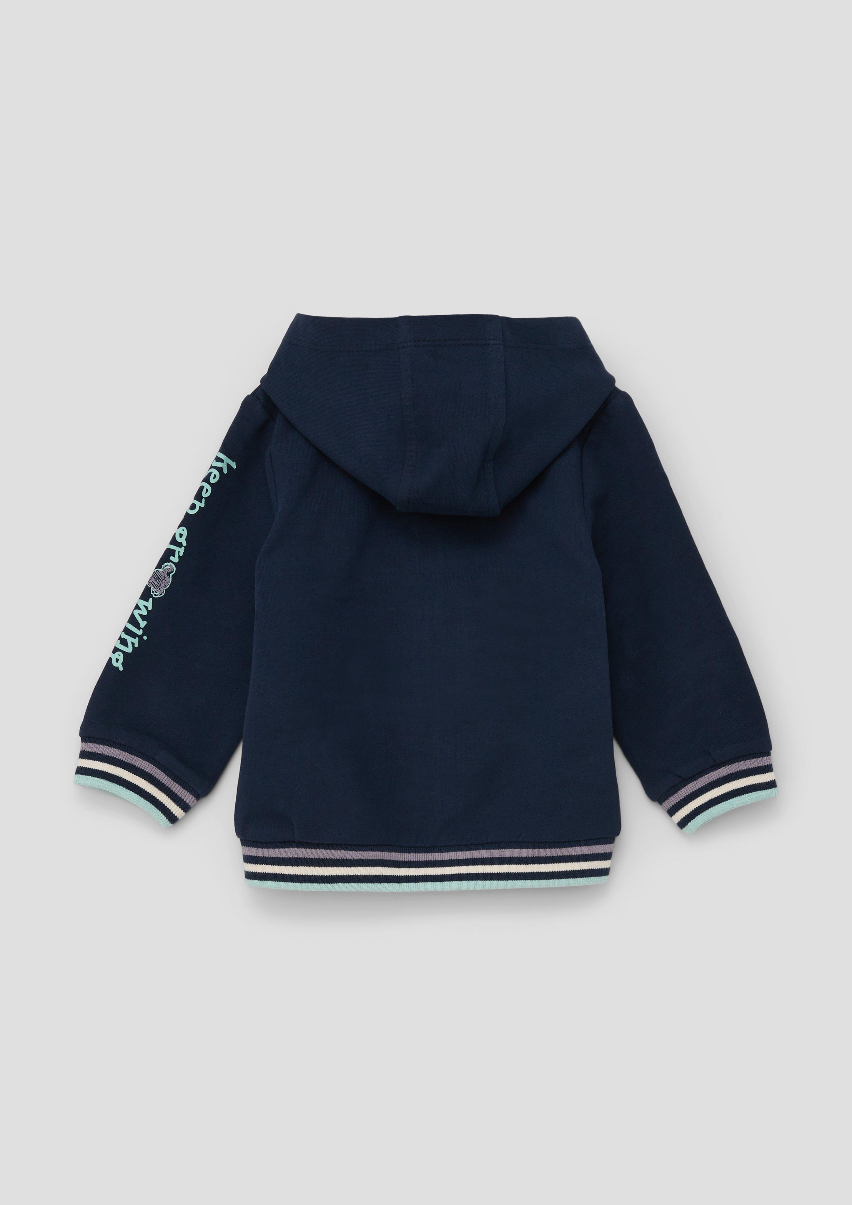 Sweatshirt-Jacke aus Baumwollstretch  2140480-5952