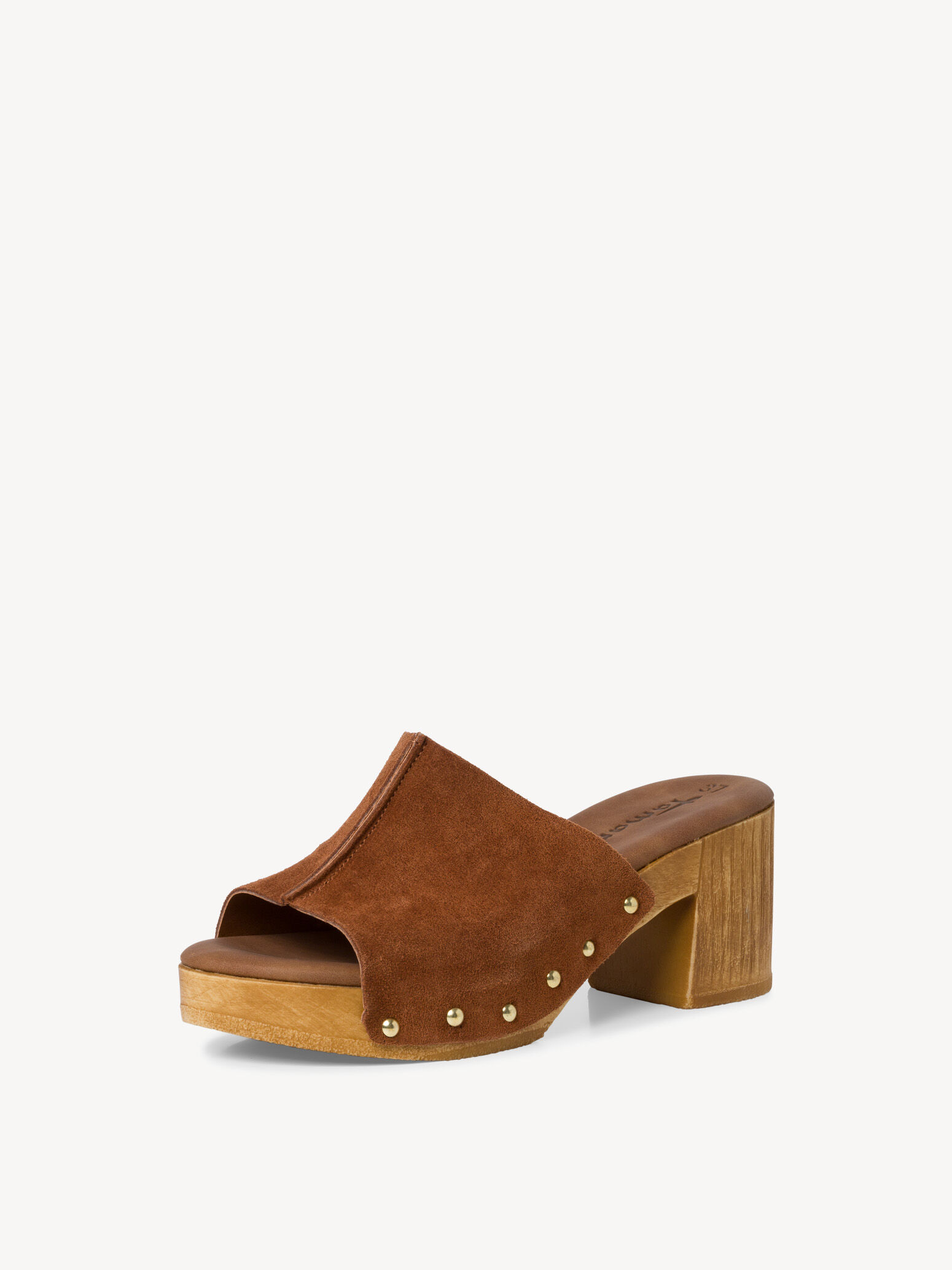 Mule en cuir - marron