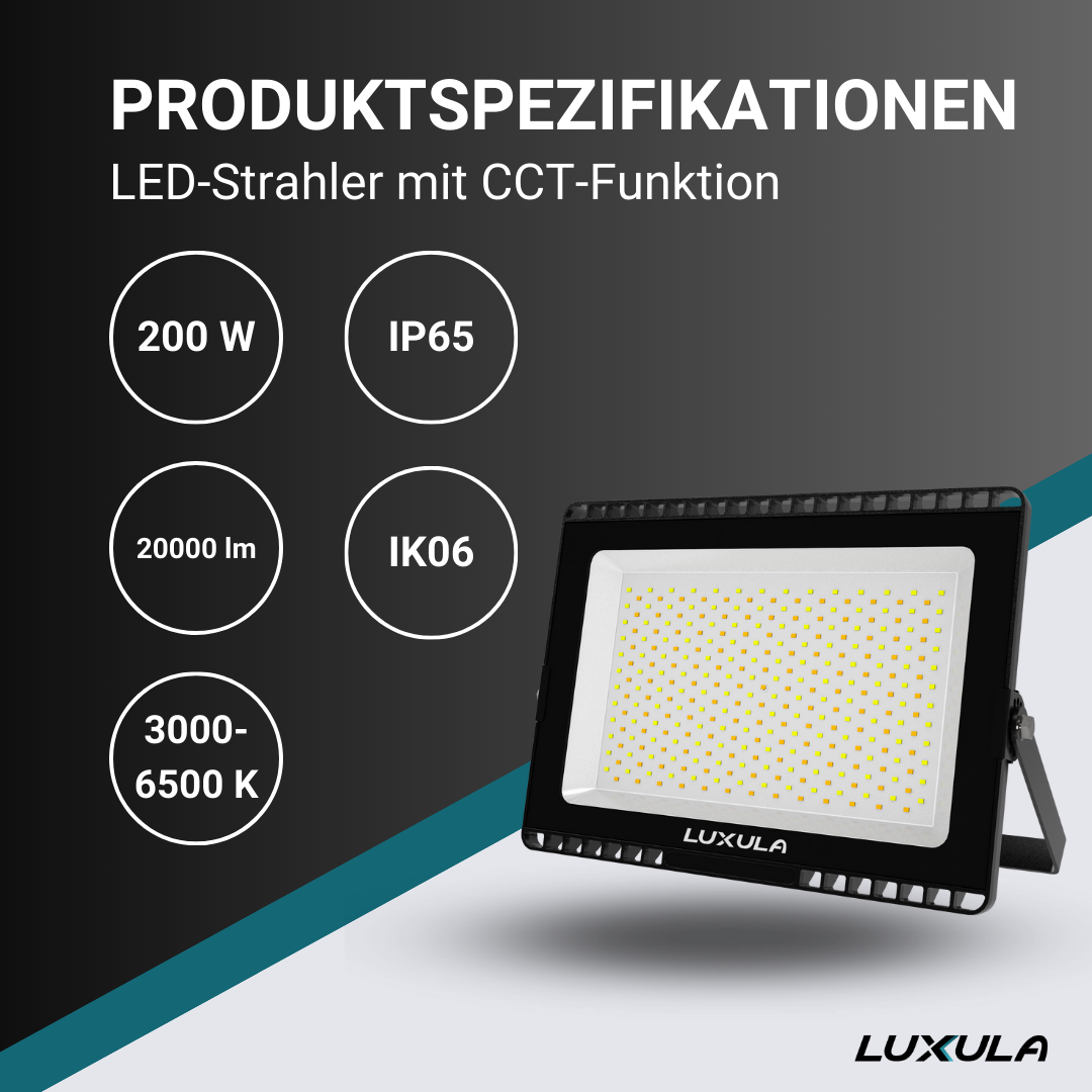 LUXULA LED CCT Fluter, 200 W