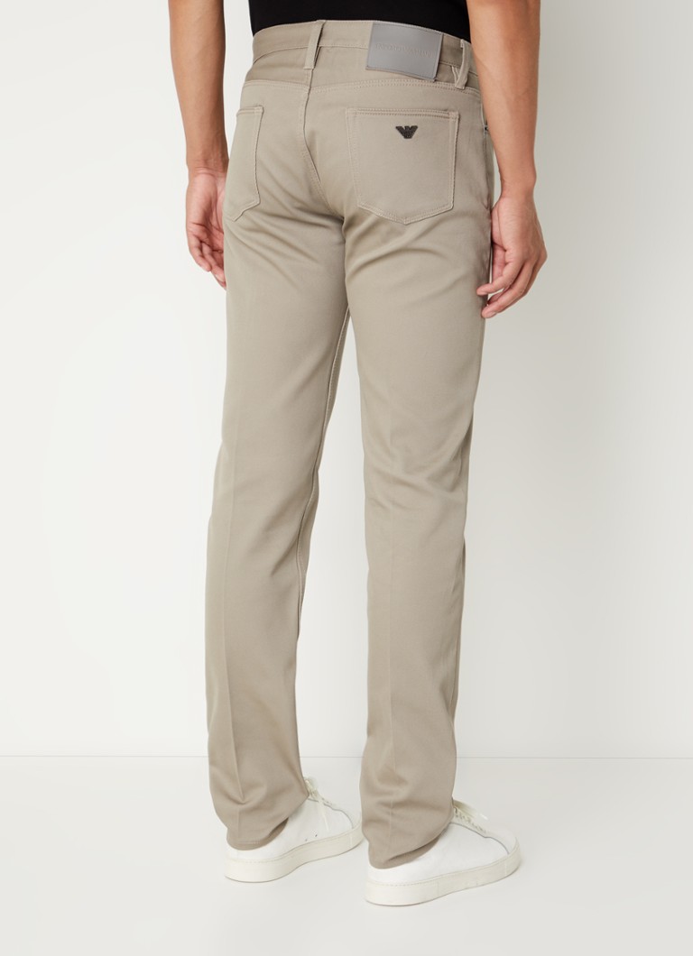 Calça chino Emporio Armani Slim fit com bolsos laterais