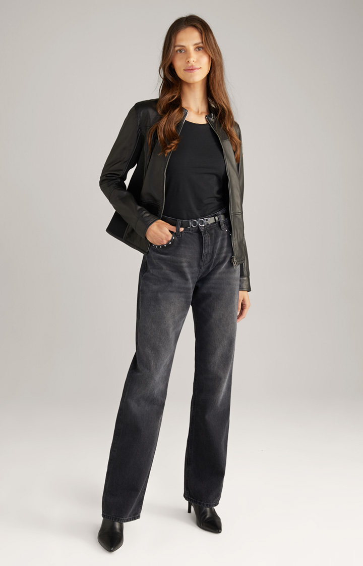 Lederjacke in Schwarz