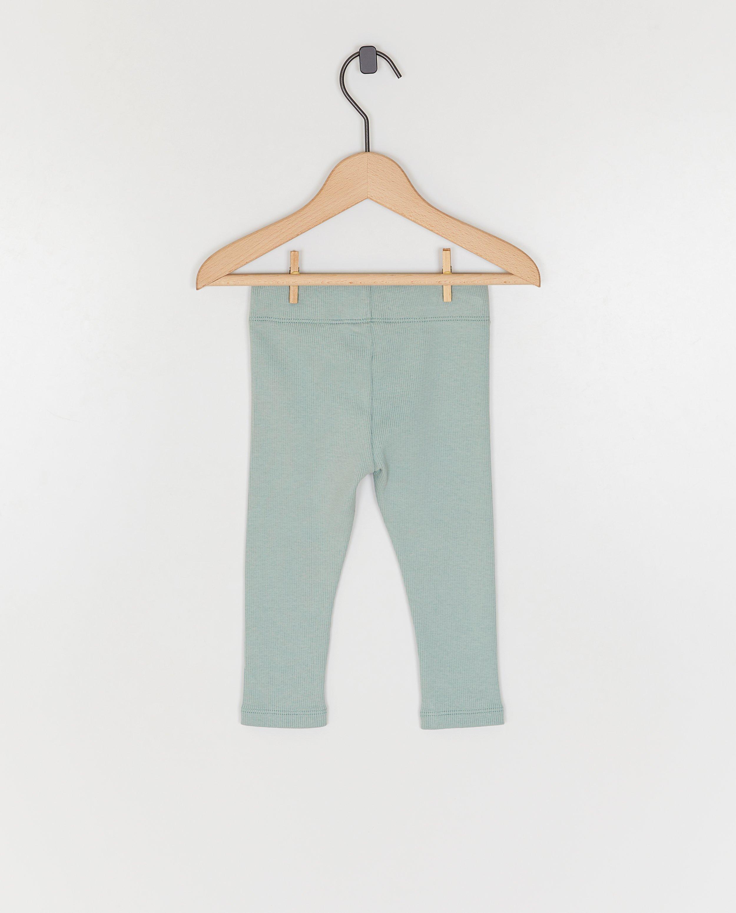 Cuddles and Smiles leggings finom bordás mintával khaki színben