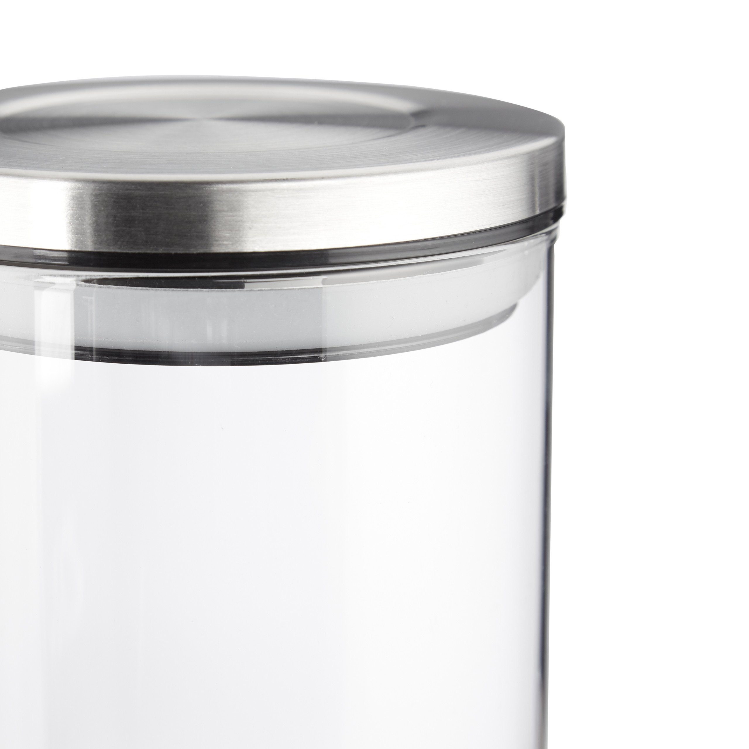 relaxdays Vorratsglas Vorratsglas 3er Set je 1 Liter, Glas