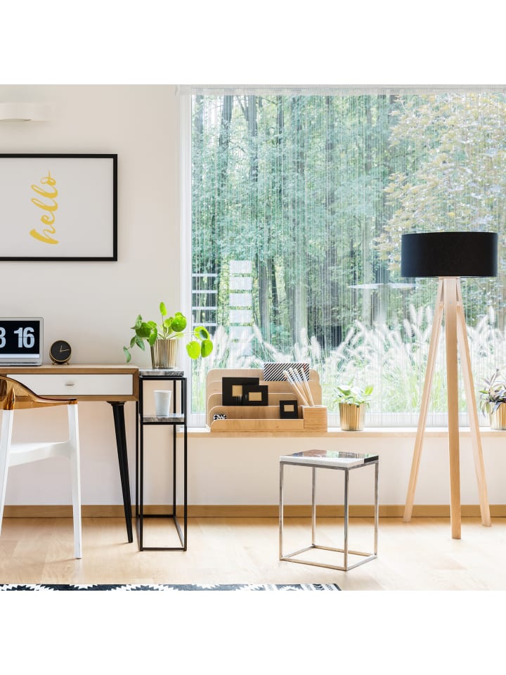 relaxdays Fadenvorhang in Weiß - (L)245 x (B)145 cm günstig kaufen onesize