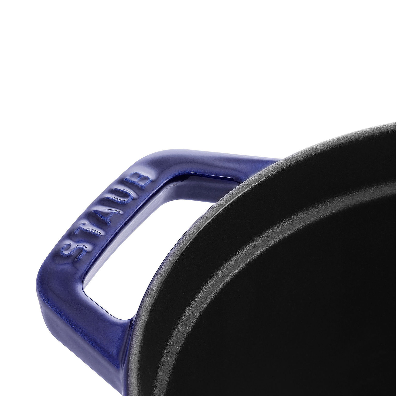 Cocotte 29 cm, oval, Dunkelblau, Gusseisen
