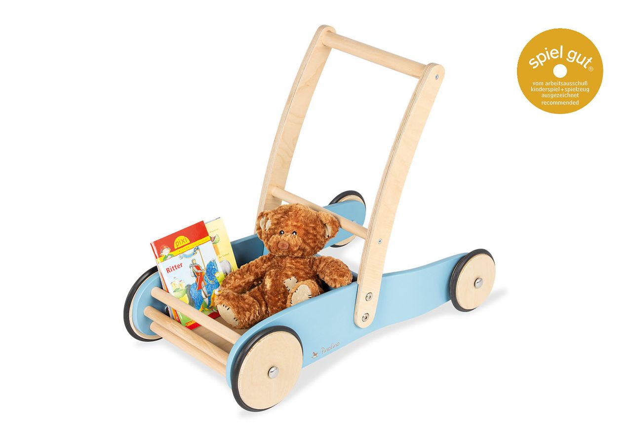 Pinolino Kinderträume Pinolino Lauflernwagen blau Kindergehhilfe Laufwagen