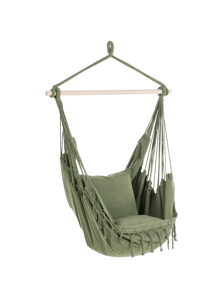 Beliani Hängesessel BONEA in Grün - (W) 95 x (H) 125 x (L) 55 cm günstig kaufen onesize