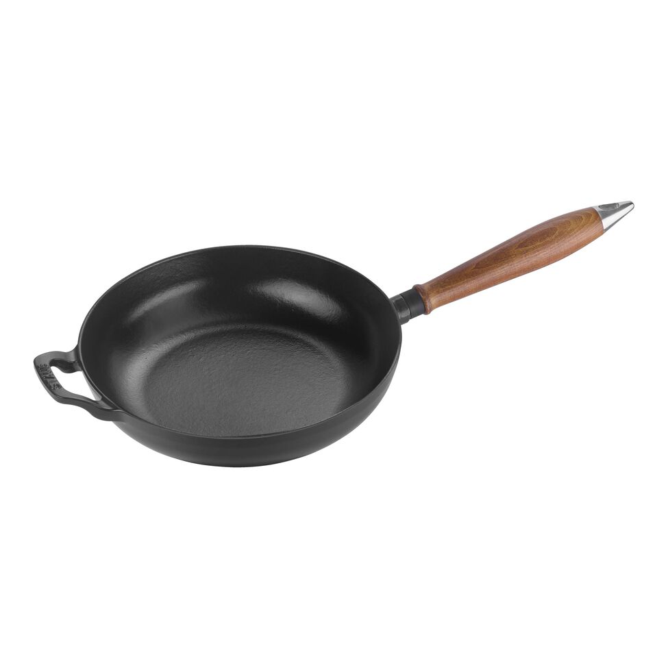 Bratpfanne 24 cm, Gusseisen, Schwarz