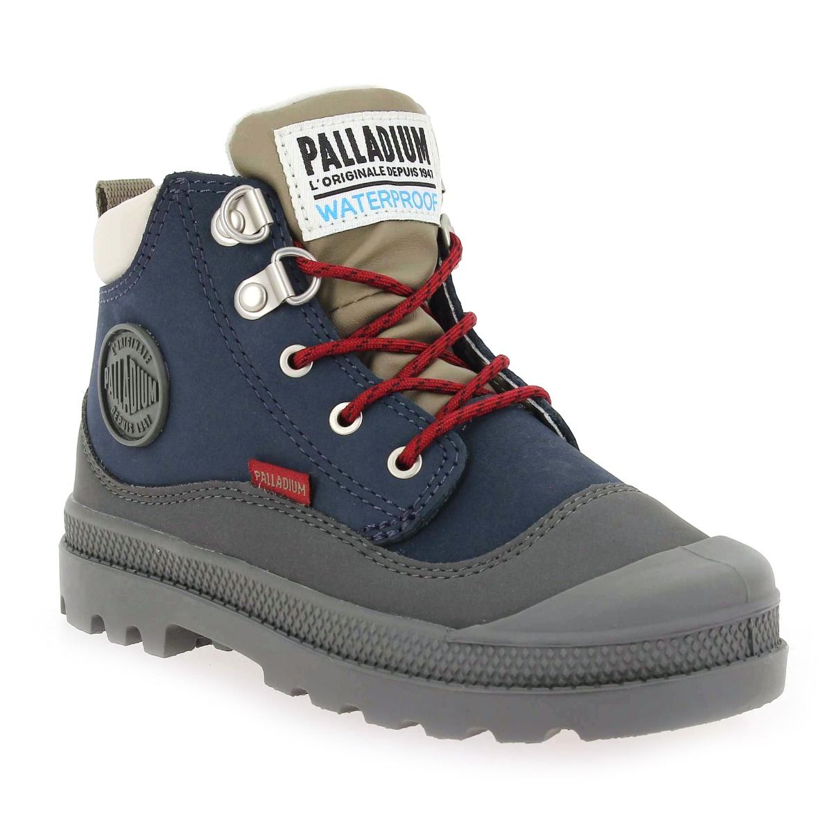 Palladium  PAMPA HI CUFF HKR WP - Marine Gris