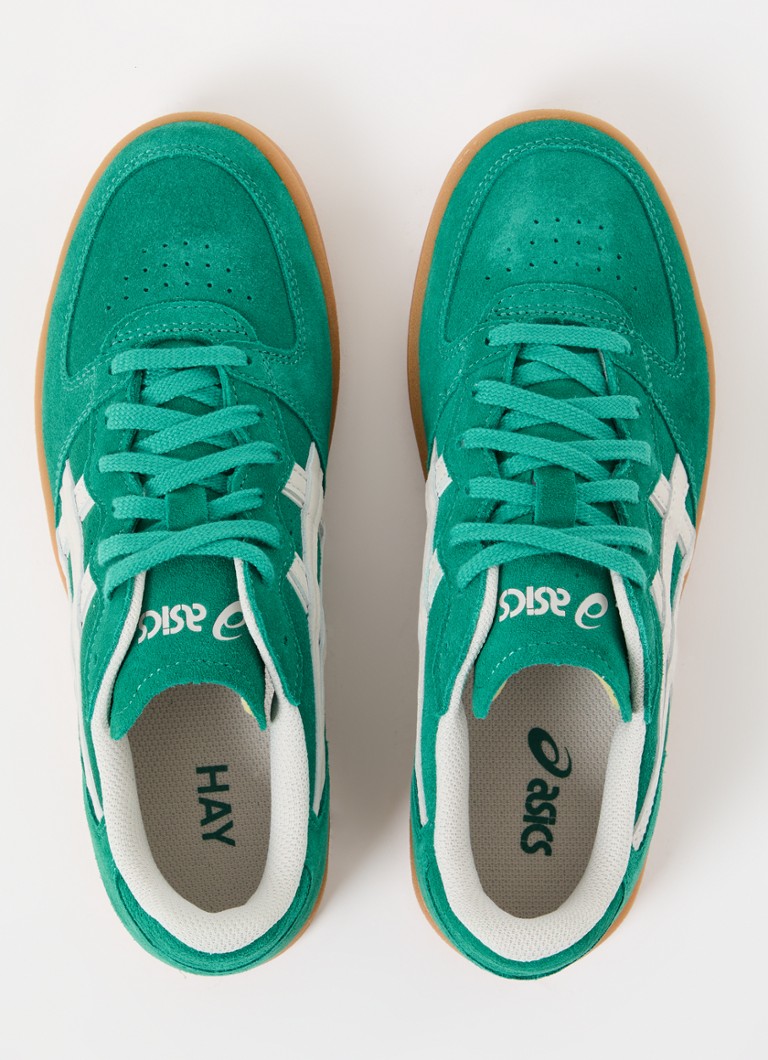 Teniși ASICS x HAY Skyhand OG din piele întoarsă cu detalii din piele