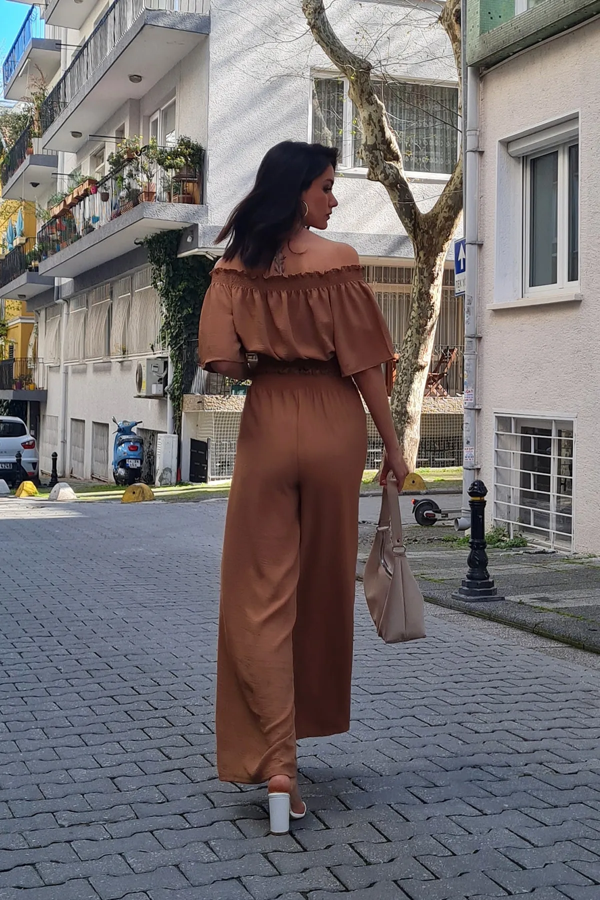 Trend Alaçatı Stili  Zweiteiler - Braun - Regular Fit