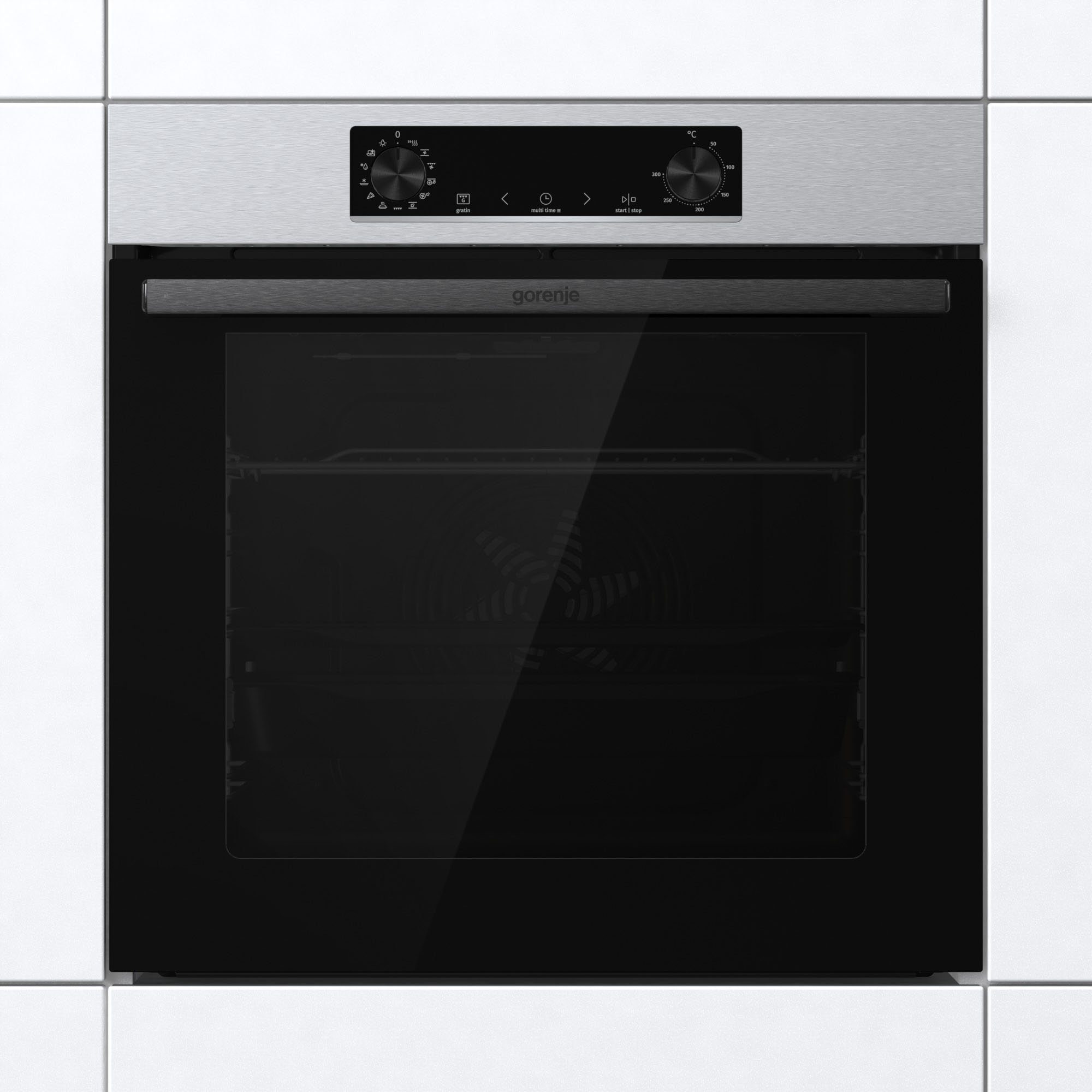 GORENJE Backofen-Set Pacific Backofen-Set Basic 2021, mit 1-fach-Teleskopauszug, Aqua Clean