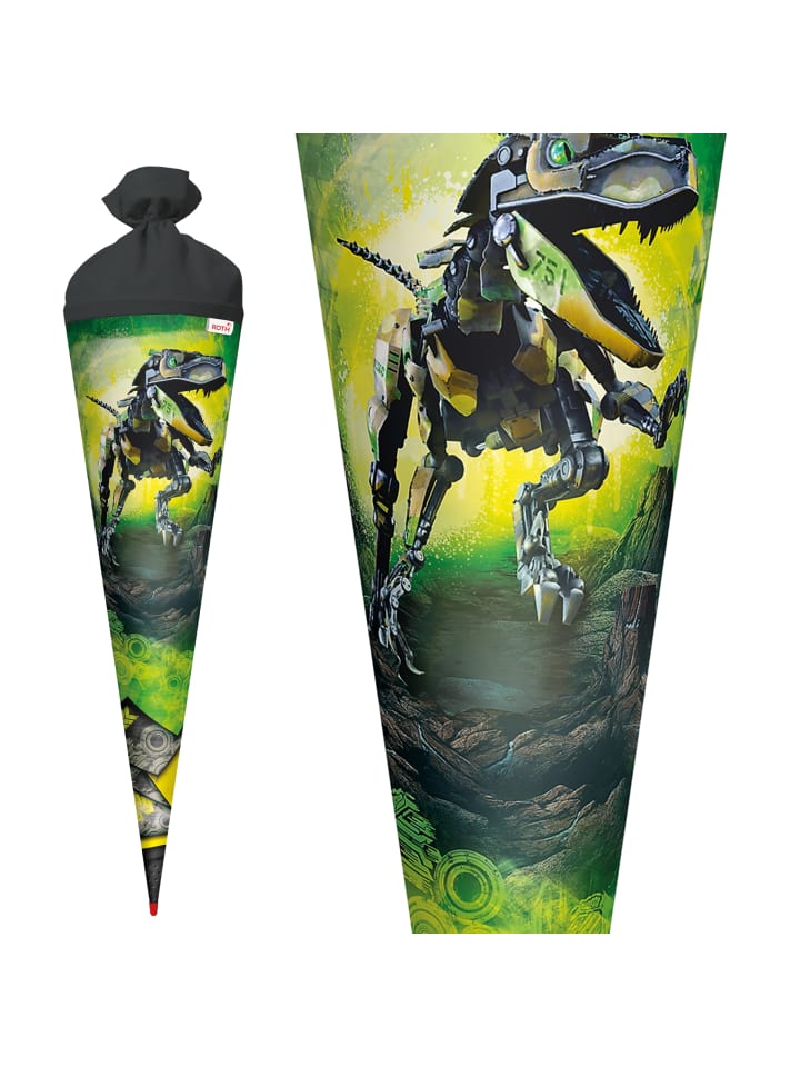 ROTH Schultüte groß Robo-Rex 70 cm in Grün günstig kaufen onesize