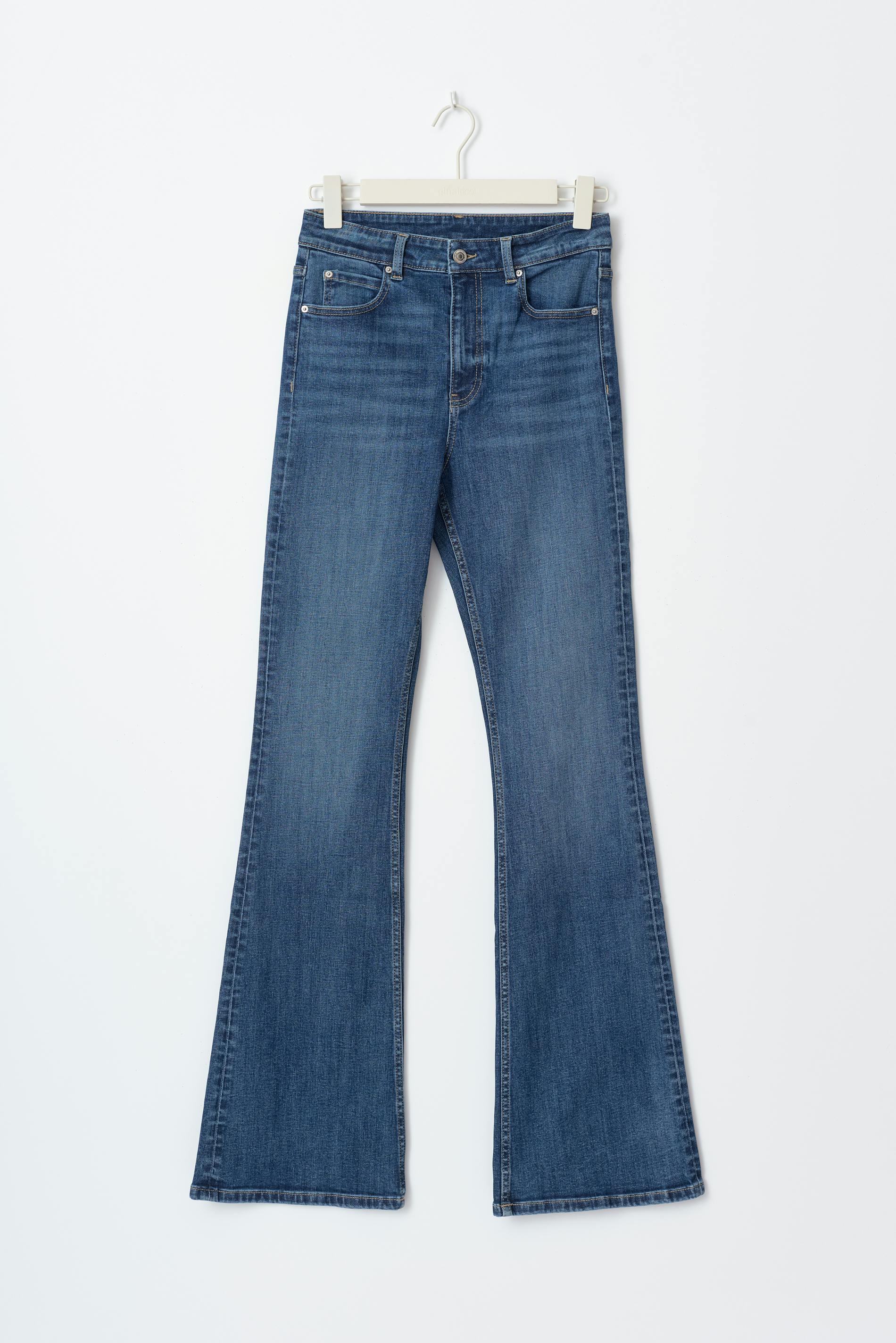 High bootcut jeans