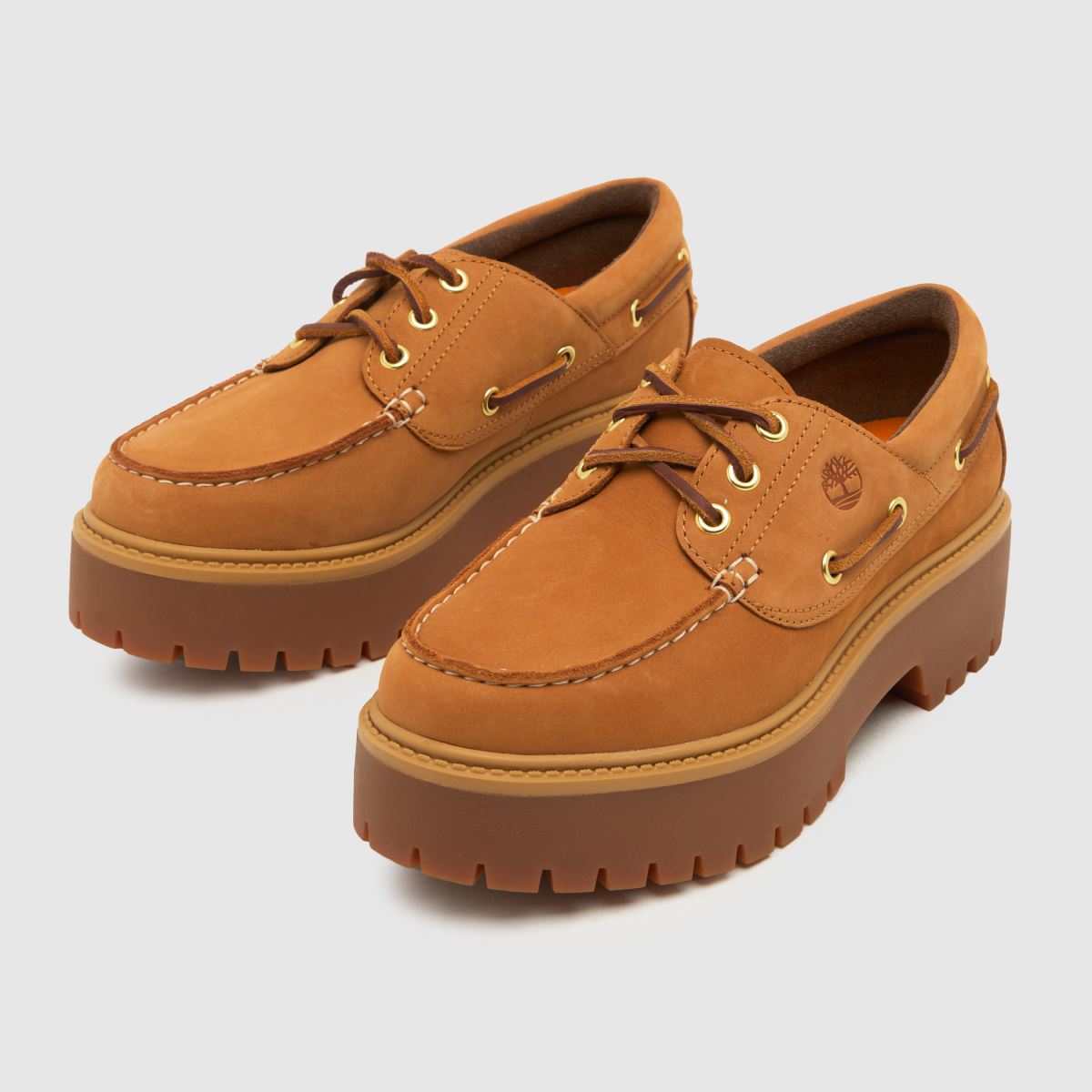 Timberland Stone Street hajós lapos cipő natúr színben