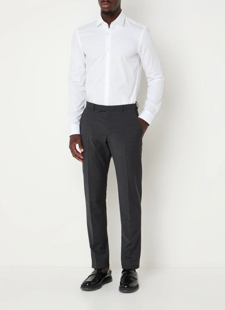 Camisa HUGO BOSS Koey de algodão com corte slim