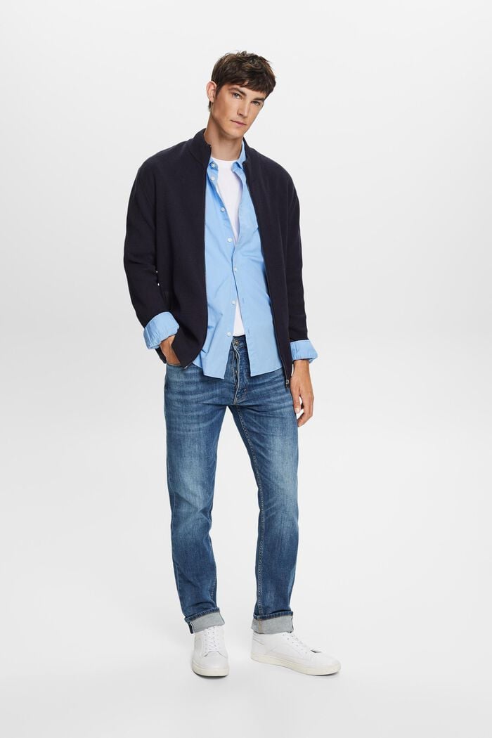 Jeans mit mittlerer Bundhöhe und Premium-Selvedge-Naht