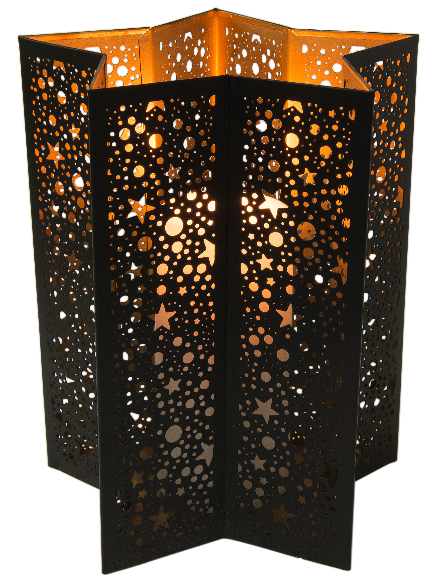Djulek Windlicht, Black/Gold