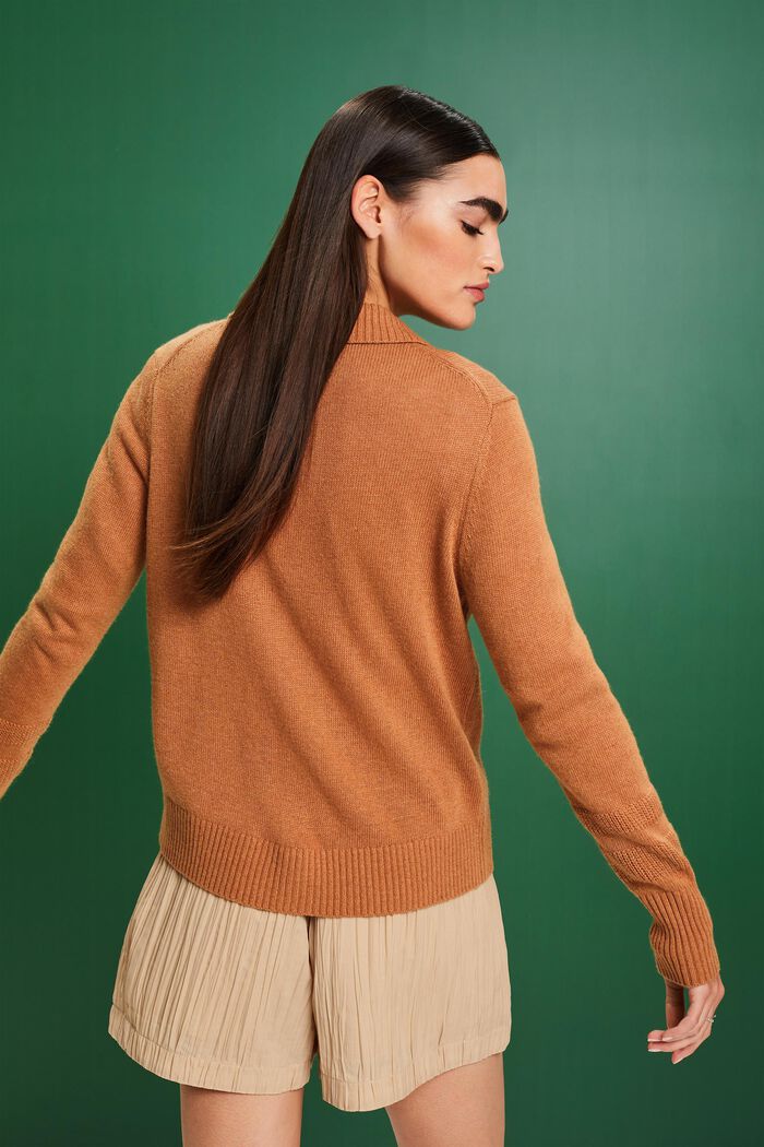 Polopullover mit Knopfleiste vorne