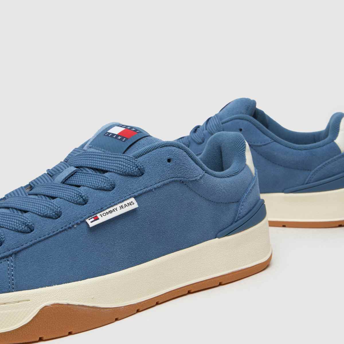 Tommy Jeans fűzős sportcipő kék színben