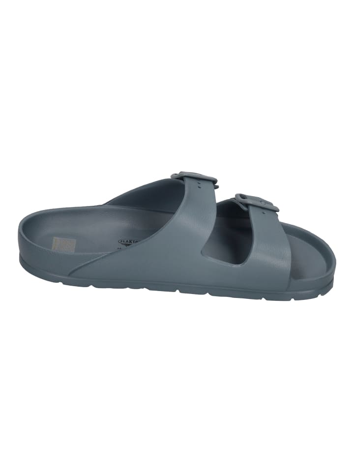 Plakton Pantoletten WANDA 760010 CAB in grau günstig kaufen
