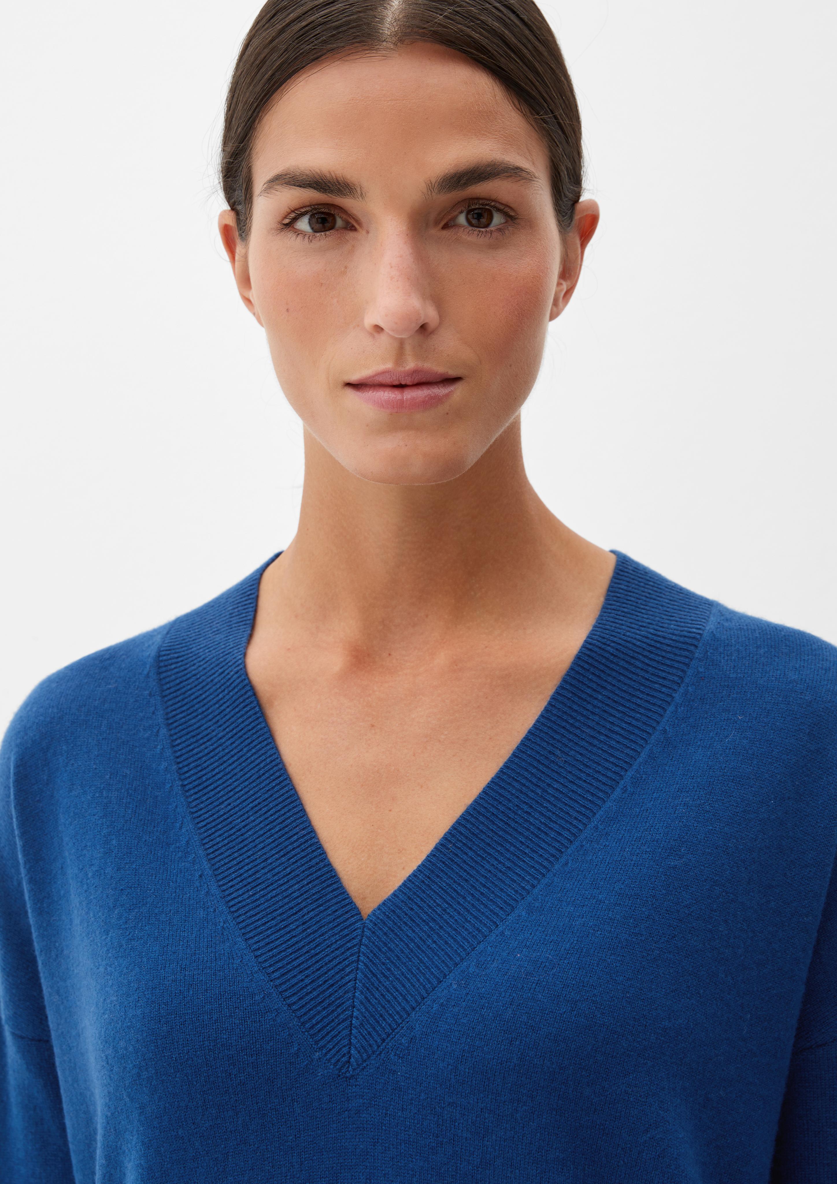 Kaschmirpullover mit V-Ausschnitt  2123894-5659