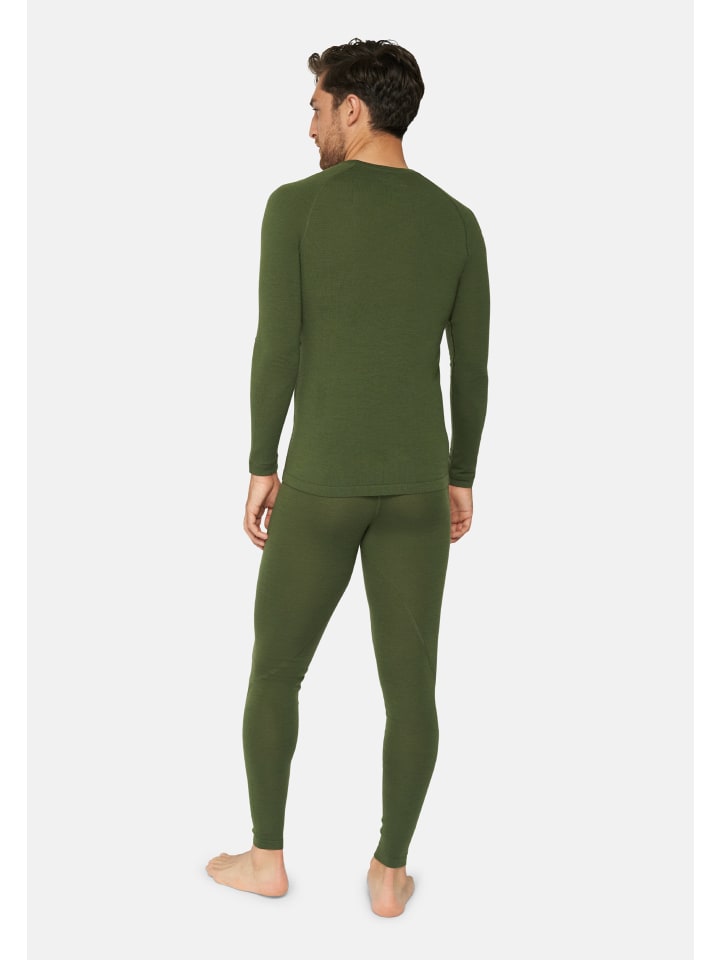DANISH ENDURANCE Baselayer-Set Merino Baselayer in green günstig kaufen