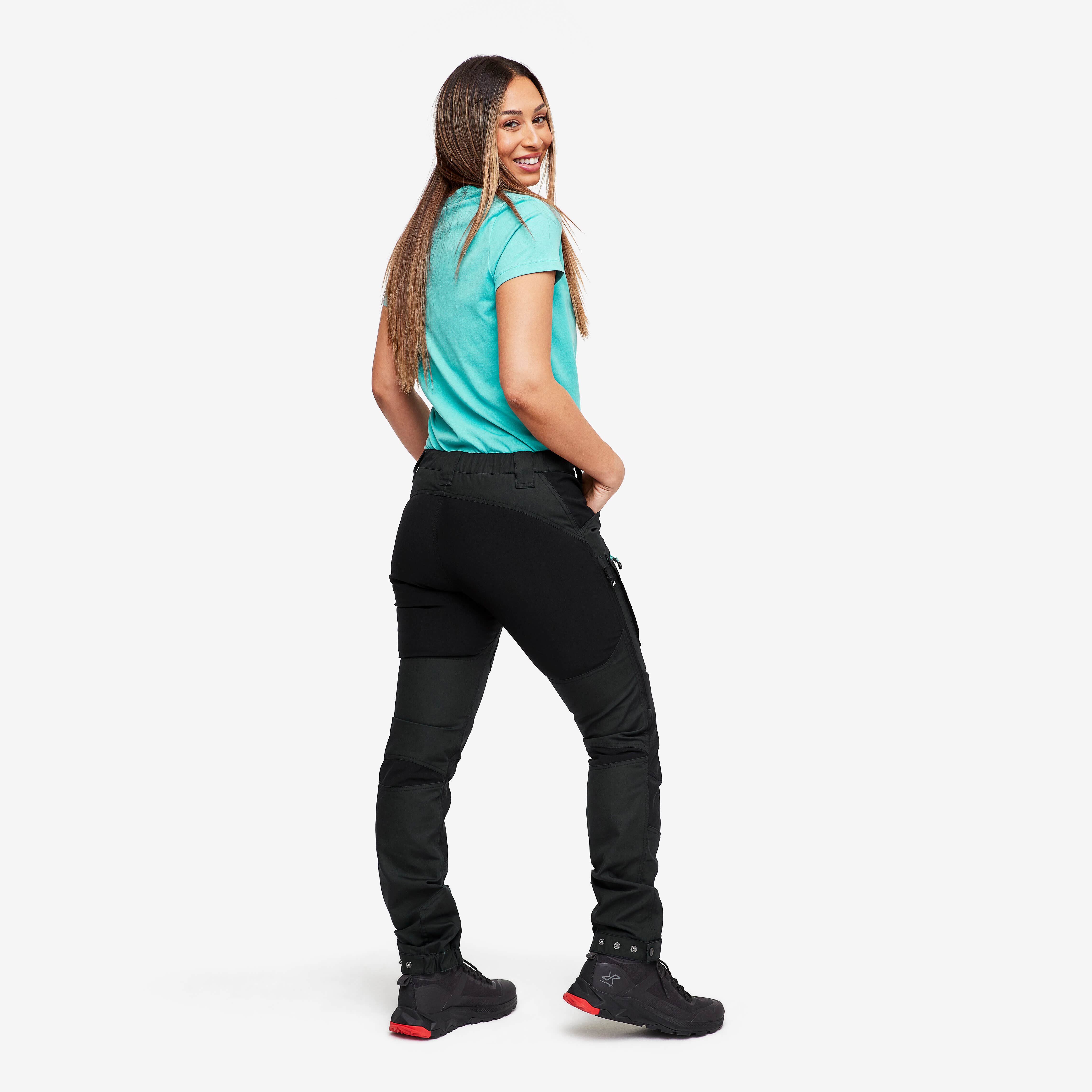 Nordwand Pro Pants Femme Charcoal Black/Porcelain