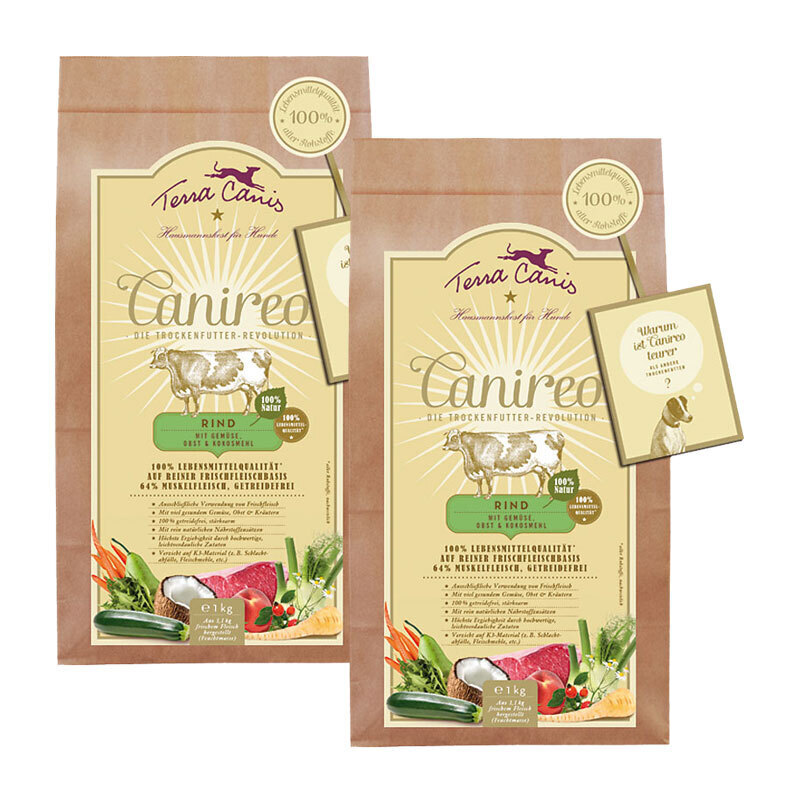 Terra Canis Hundetrockenfutter Terra Canis Canireo Adult Rind 2x1 kg