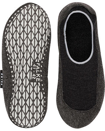Falke, Serie Cosyshoe, Merinowolle, schwarz-grau