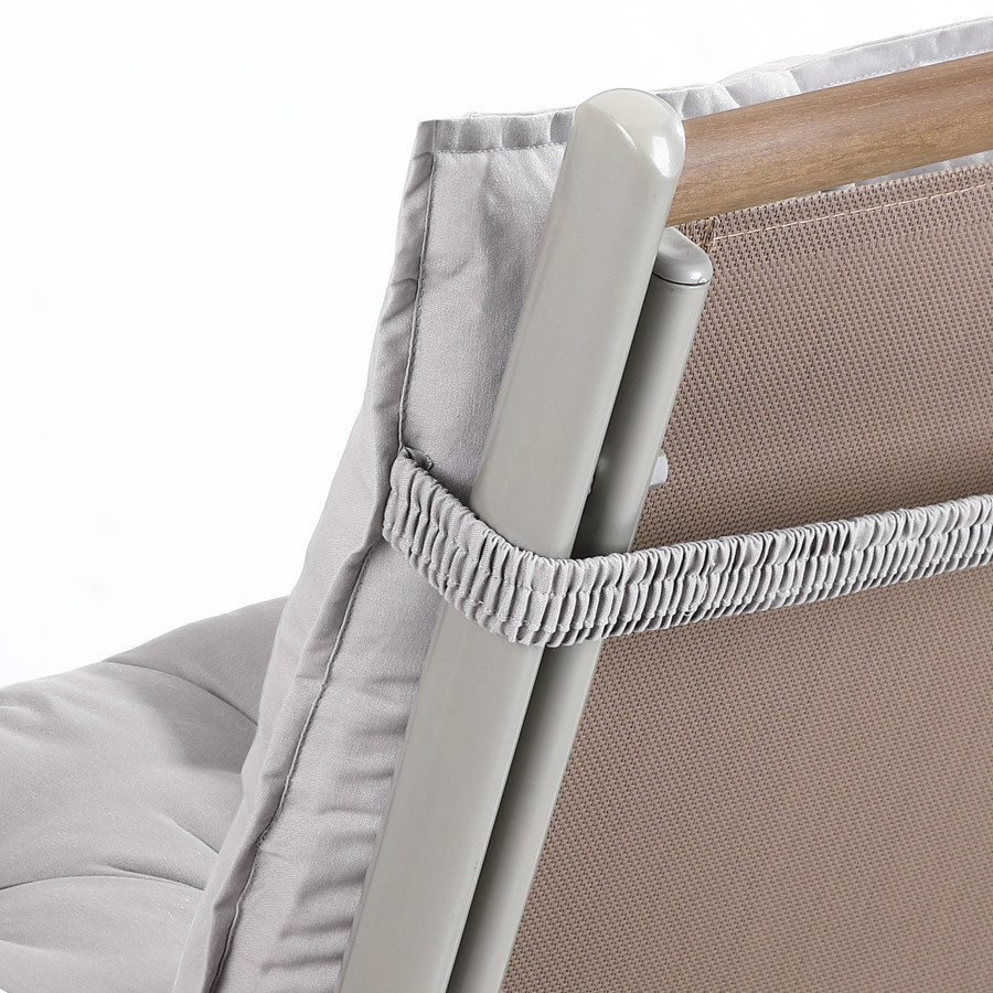 Casaria Detex® Sitzauflagen 2er-Set Grau 116x57x7cm