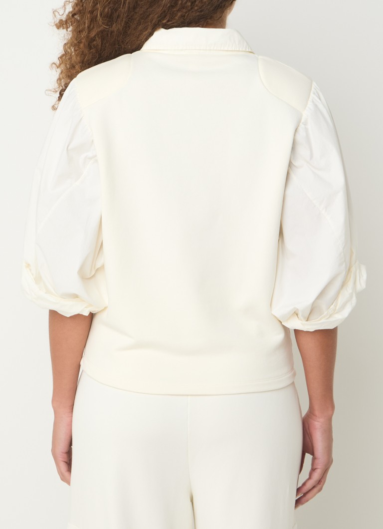 10DAYS Tunic in organic cotton blend with balloon sleeves