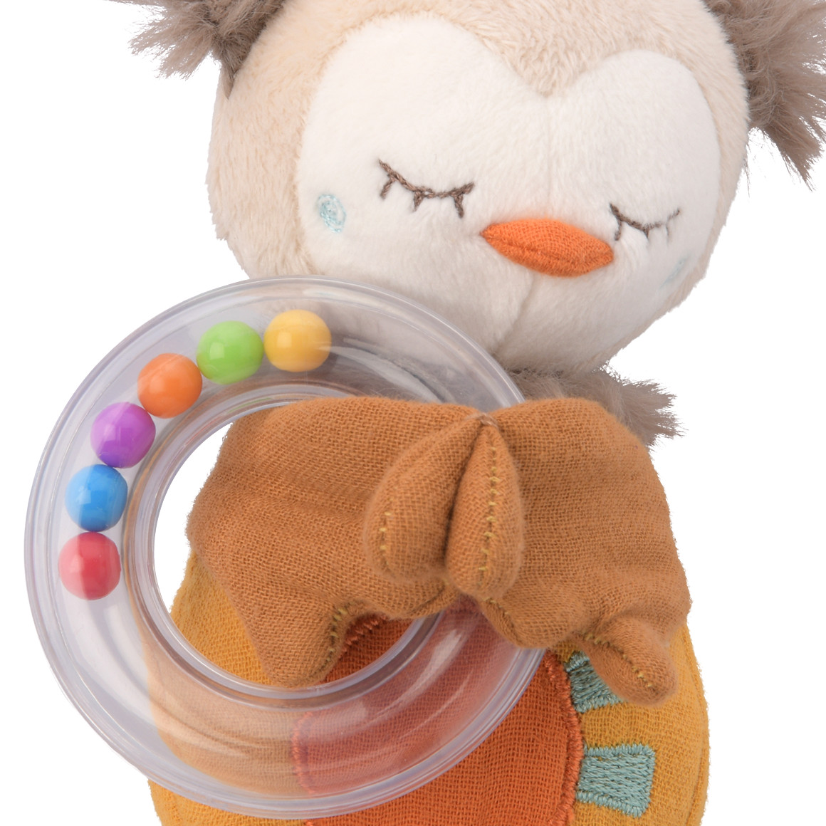 Baby Rassel-Greifling im Eulen-Design